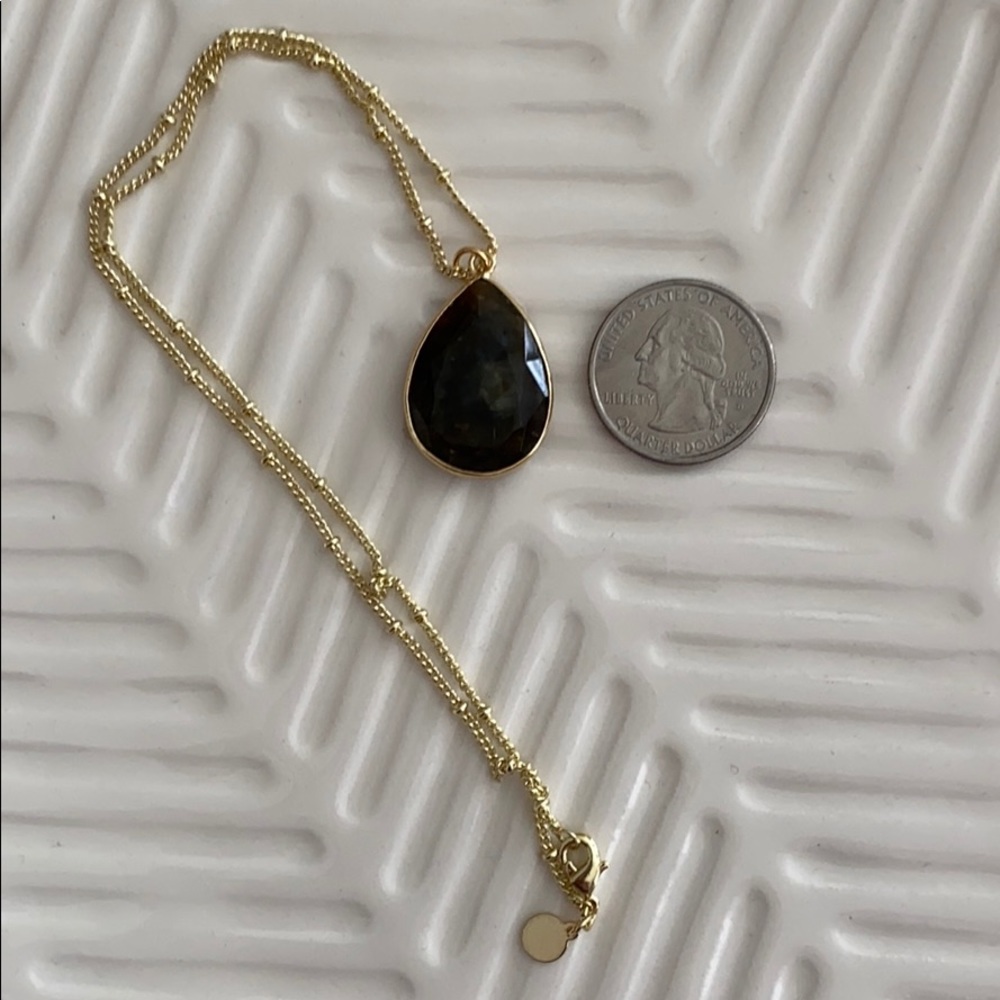 Labradorite Nebula 14K GP Necklace - Picture 4 of 4